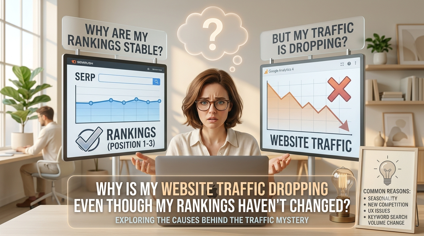 Why Website Traffic Dropping Even Though My Rankings Haven't Changed?